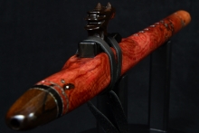 Salmon Gum Burl Native American Flute, Minor, Mid G-4, #F40B